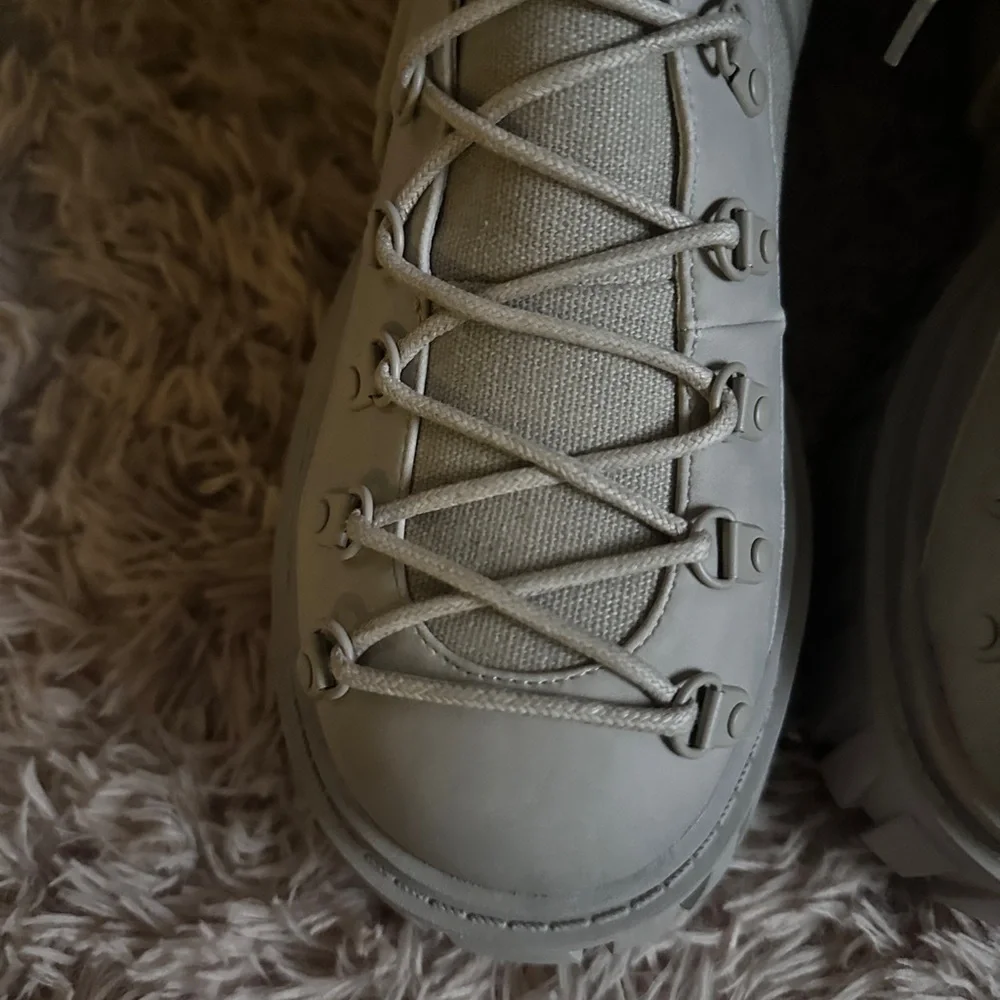 CLUBEXX WAYFARING ADVENTURE KNEE HIGH Gray Lace-Up tall Combat Boots size 11 - Picture 5 of 15